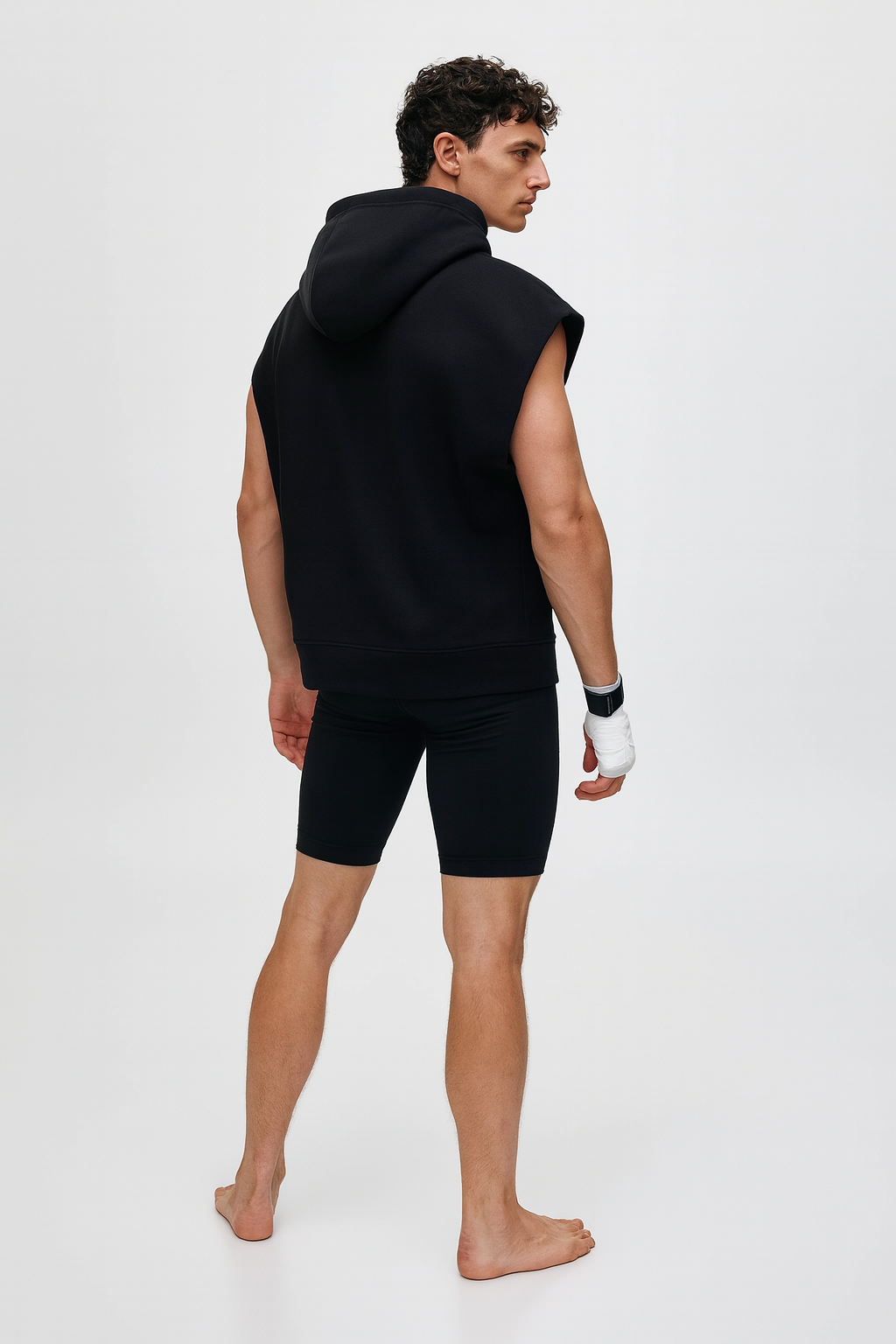 Fight Club Sleeveless Hoodie – Black Muscle Tank for Training & Streetwear