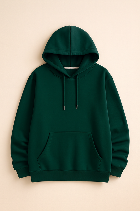 URBXN Dark Green Pullover Hoodie – Premium Streetwear Essential