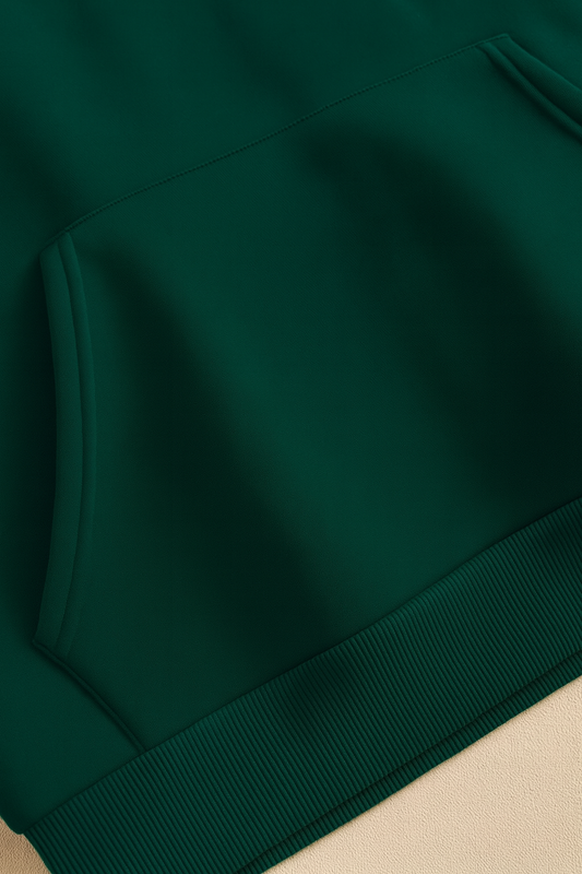 URBXN Dark Green Pullover Hoodie – Premium Streetwear Essential