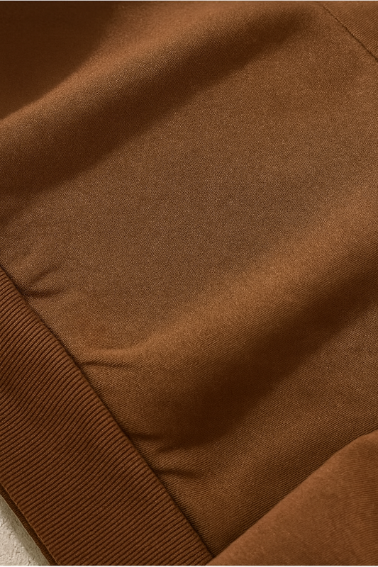URBXN™ Classic Brown Hoodie – Minimalist Streetwear Pullover
