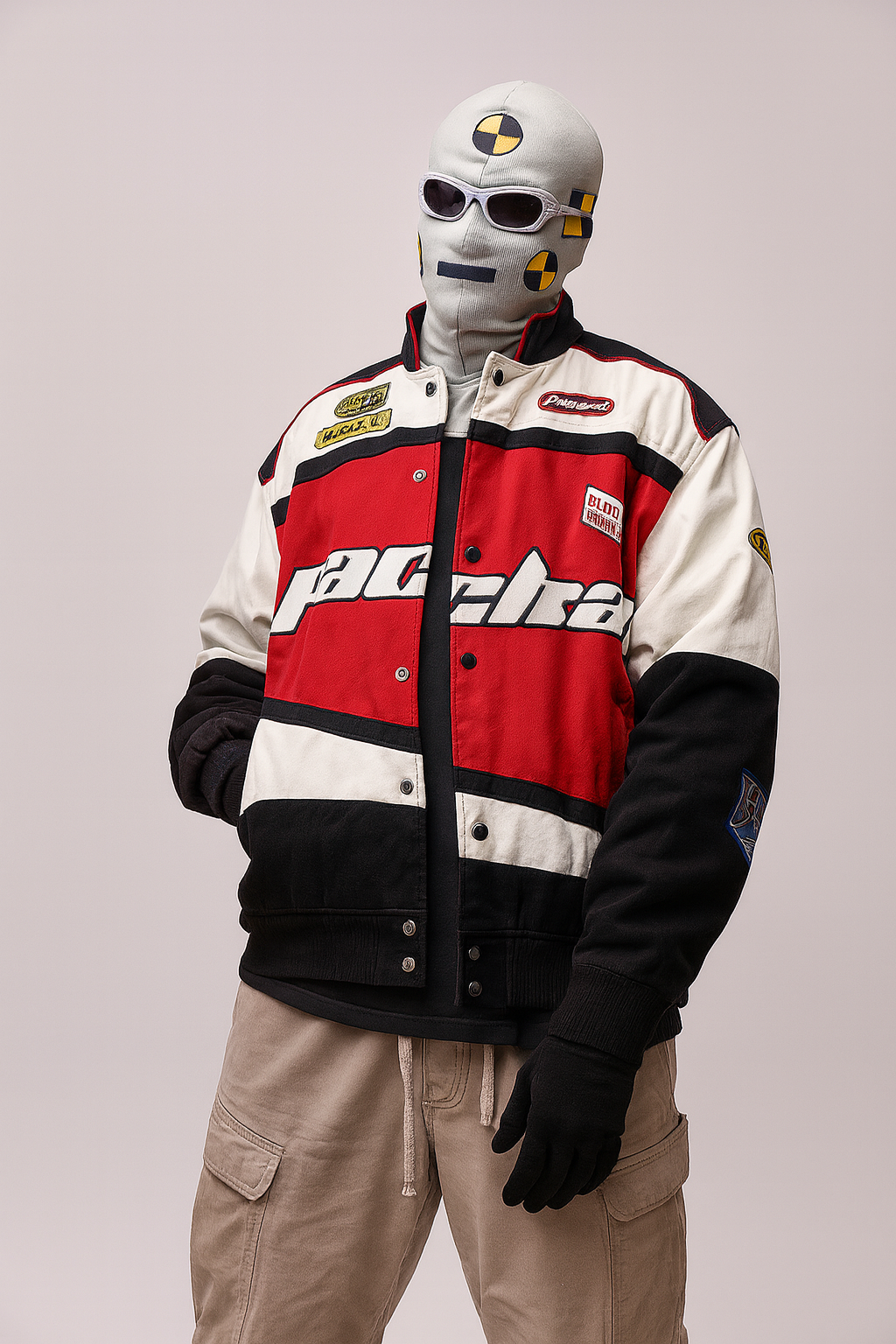 Blackair Racing Jacket – Red, White & Black Motorsport Bomber
