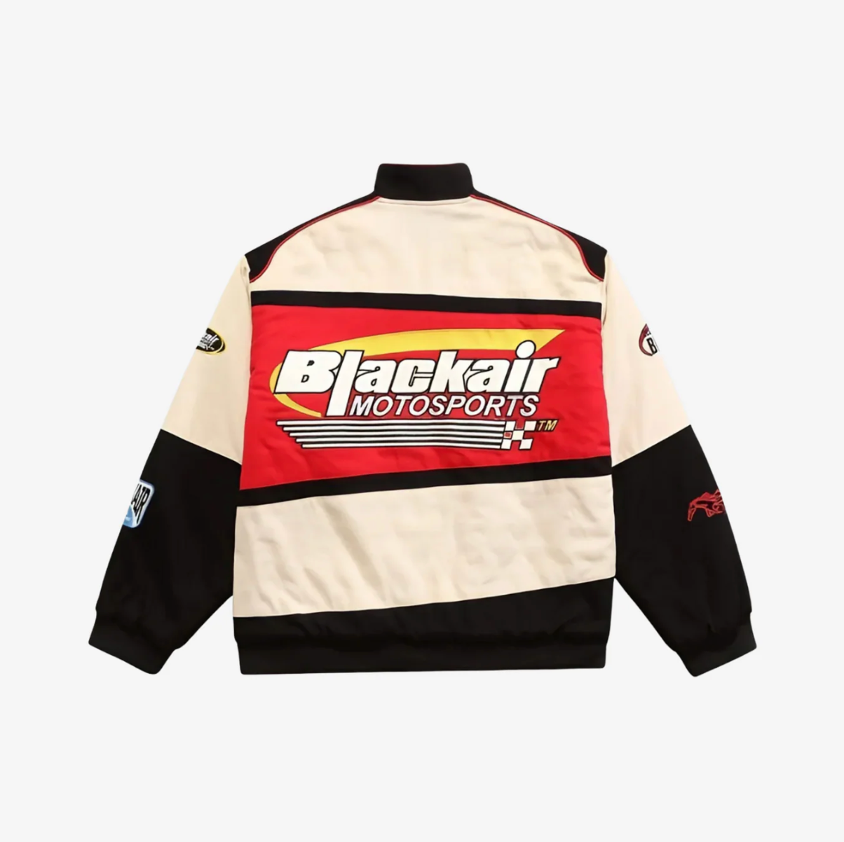 Blackair Racing Jacket – Red, White & Black Motorsport Bomber