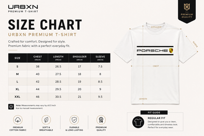 URBXN Porsche Inspired Premium Summer T-Shirt