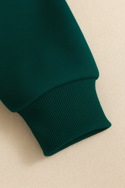 URBXN Dark Green Pullover Hoodie – Premium Streetwear Essential
