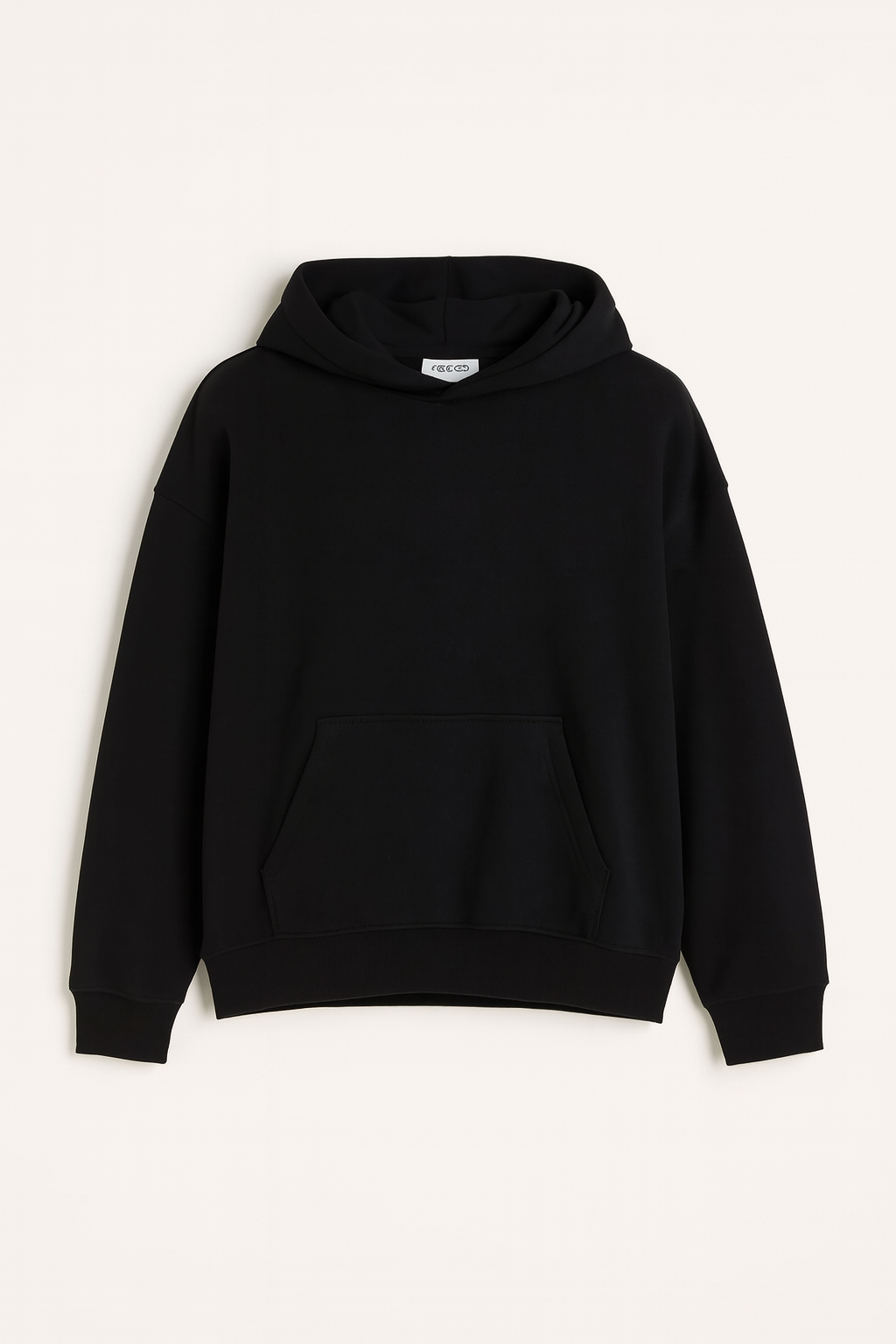 URBXN™ Classic Black Hoodie – Minimalist Streetwear Pullover