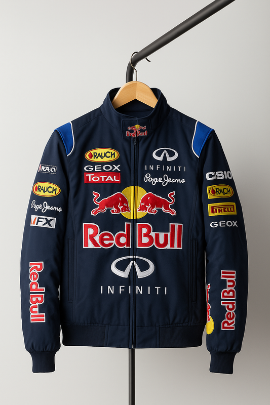 Red Bull Racing Varsity Bomber Jacket – Motorsport Streetwear Jacket
